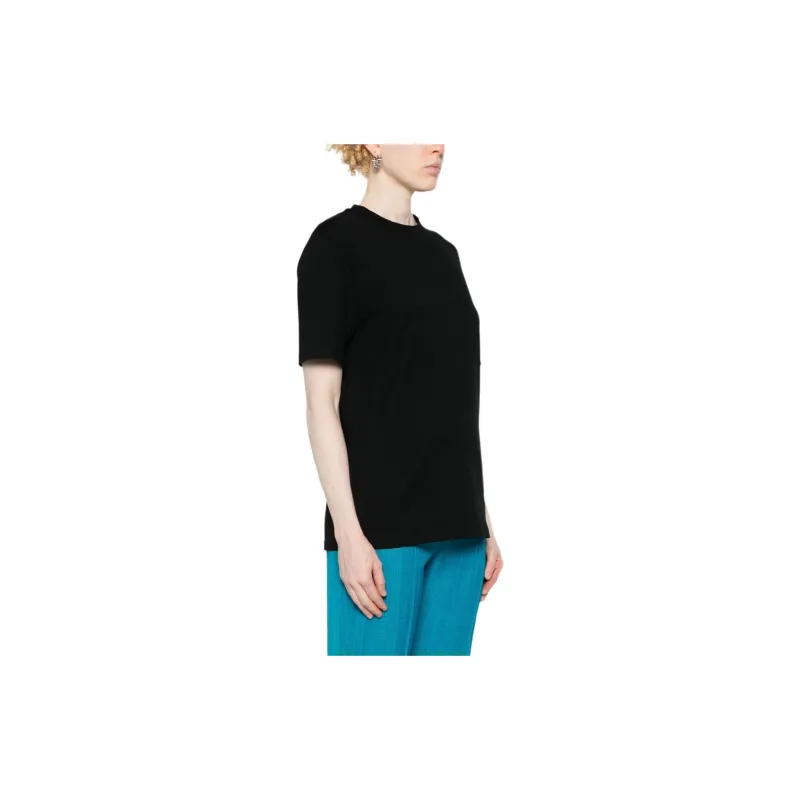 JIL SANDER Logo print Cotton T shirt-3