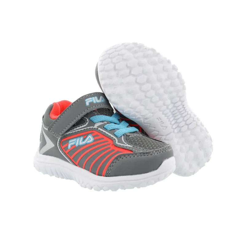 FILA KIDS Cushioning Wear Resistant Kids Lifestyle Shoes Gray Teenagers-3