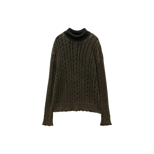 INSUN Sweaters Women's Olive Green