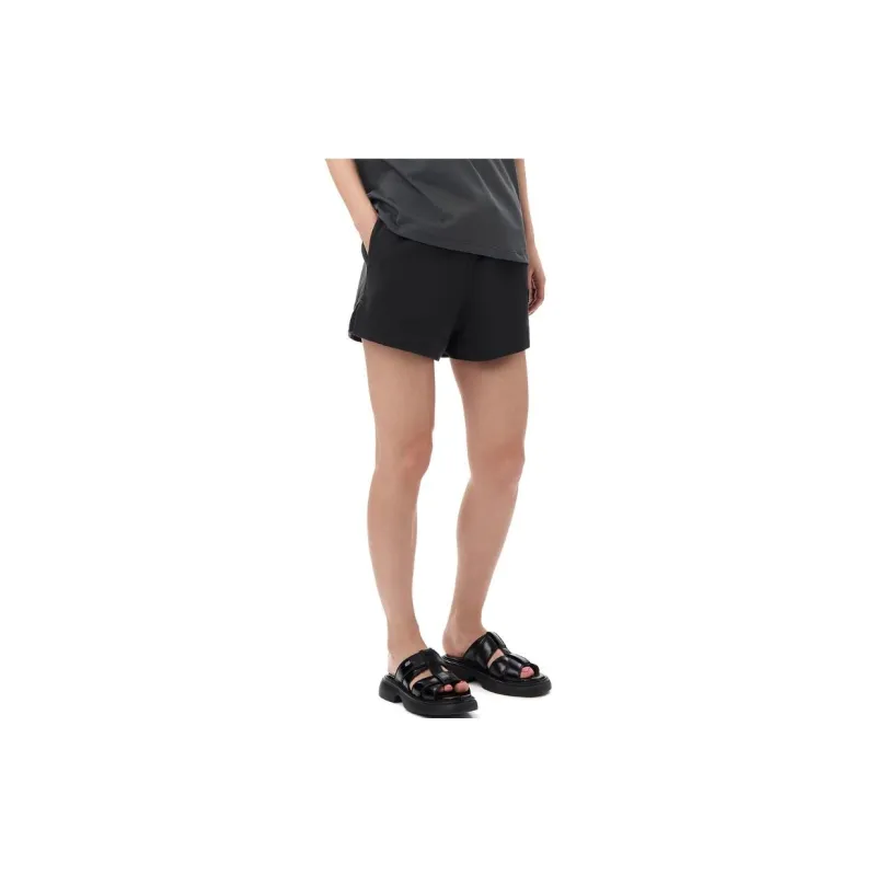 GANNI Logo Embroidered Drawstring Shorts-4