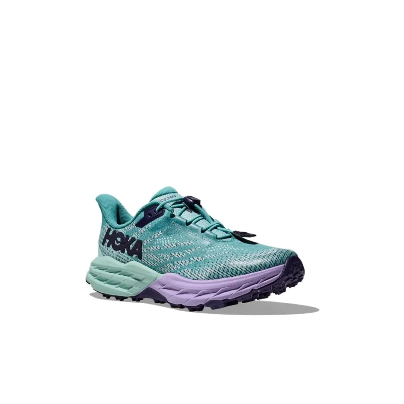 HOKA ONE ONE Speedgoat 5 Anti Slip Wear Resistant Low Top Kids' Running Shoes Lake Green Kids'-2