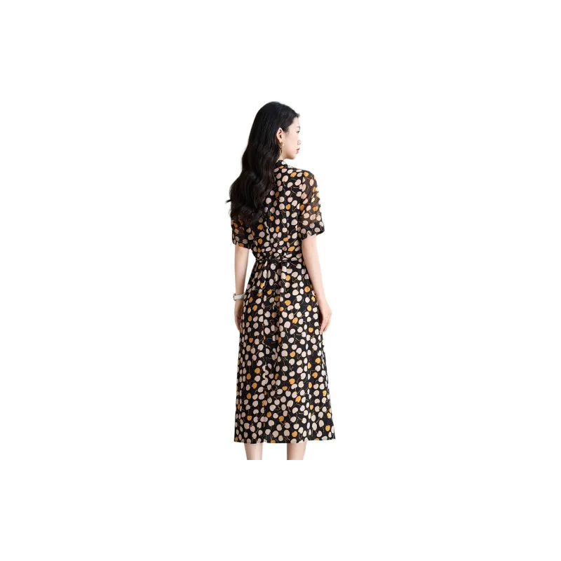 Mylan Short Sleeved Dresses Women's Yellow-3