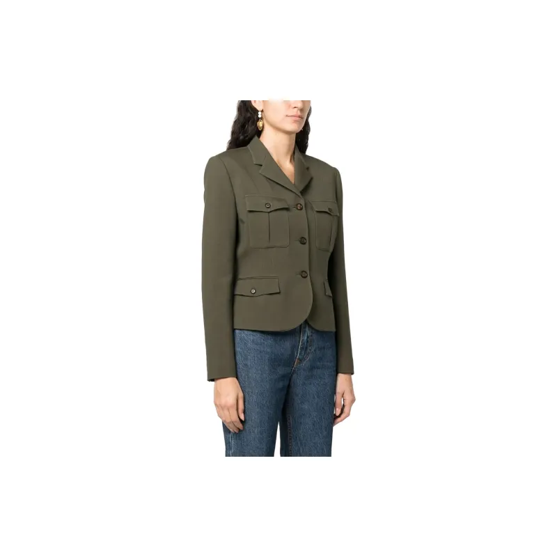Ralph Lauren Collection Kamille Wool silk Fitted Jacket-3