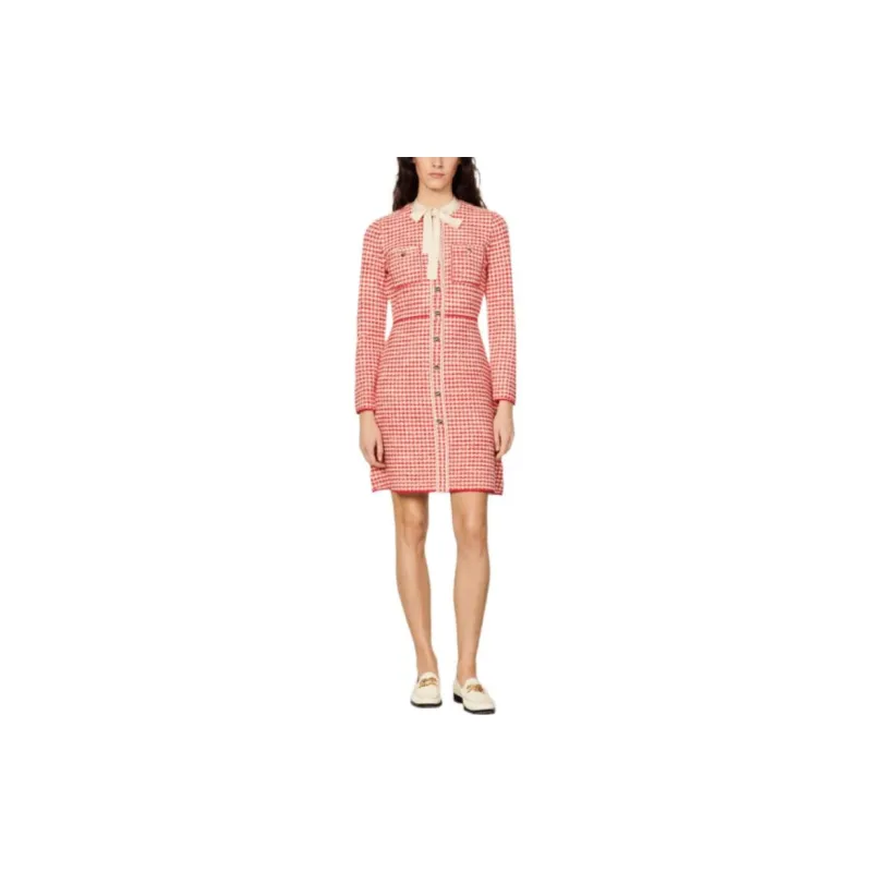 Sandro Long-Sleeved Dresses Women's Red-1