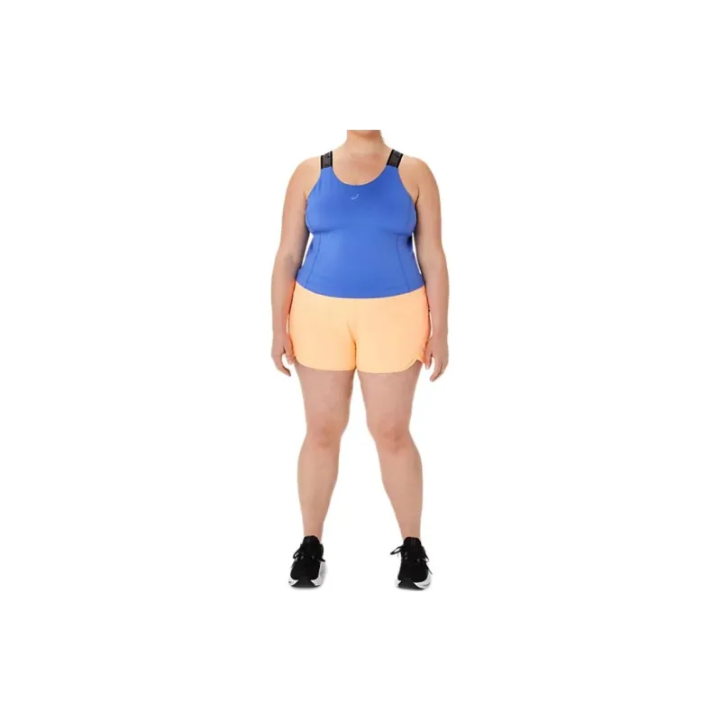 Asics Fit Sana Cropped Tank Tank Tops Women's Blue-3