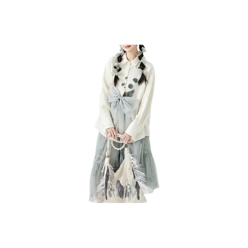 ZIHAN Shirts Women's Beige-4