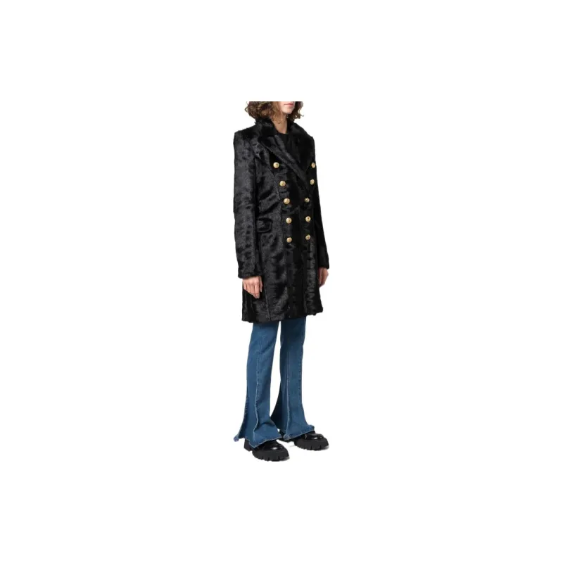 BALMAIN Velvet Jackets Women's Black-3