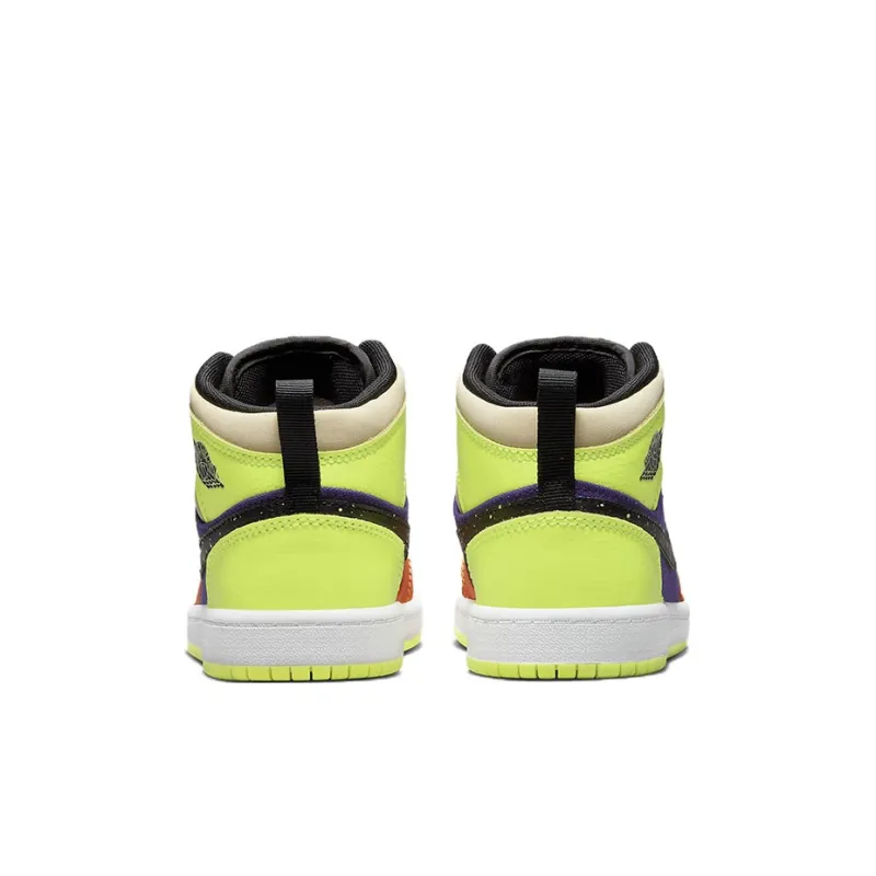 Jordan 1 Mid SE Volt Vivid Orange PS-4