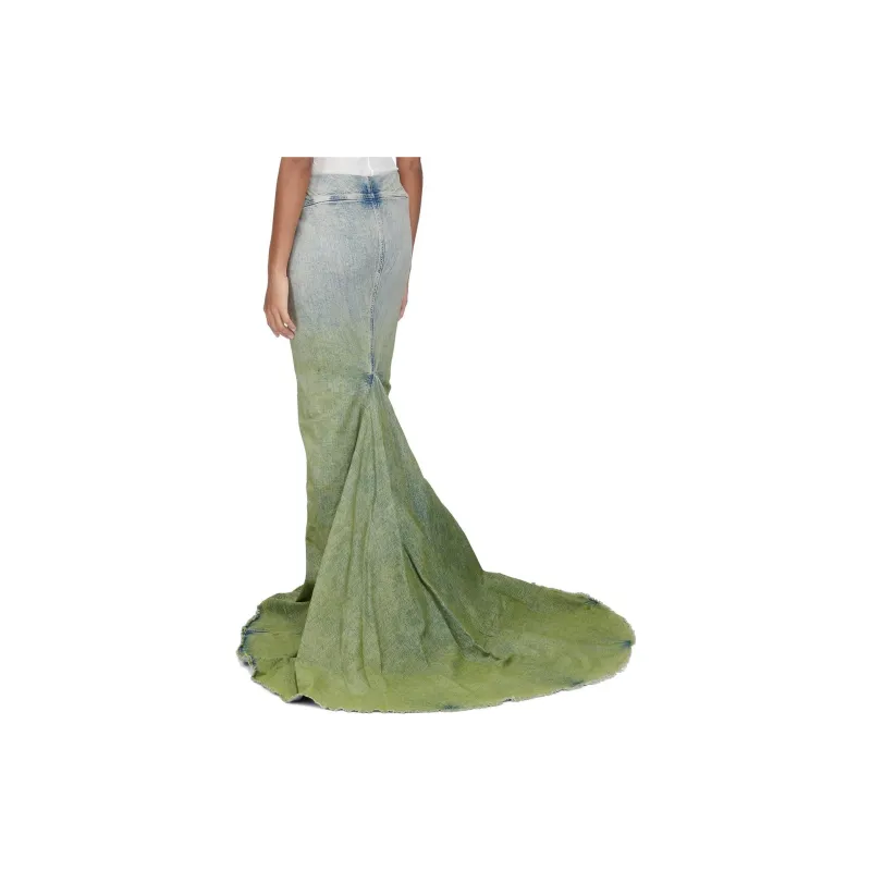 RICK OWENS Radiance Raw Cut Hem Skirt-5