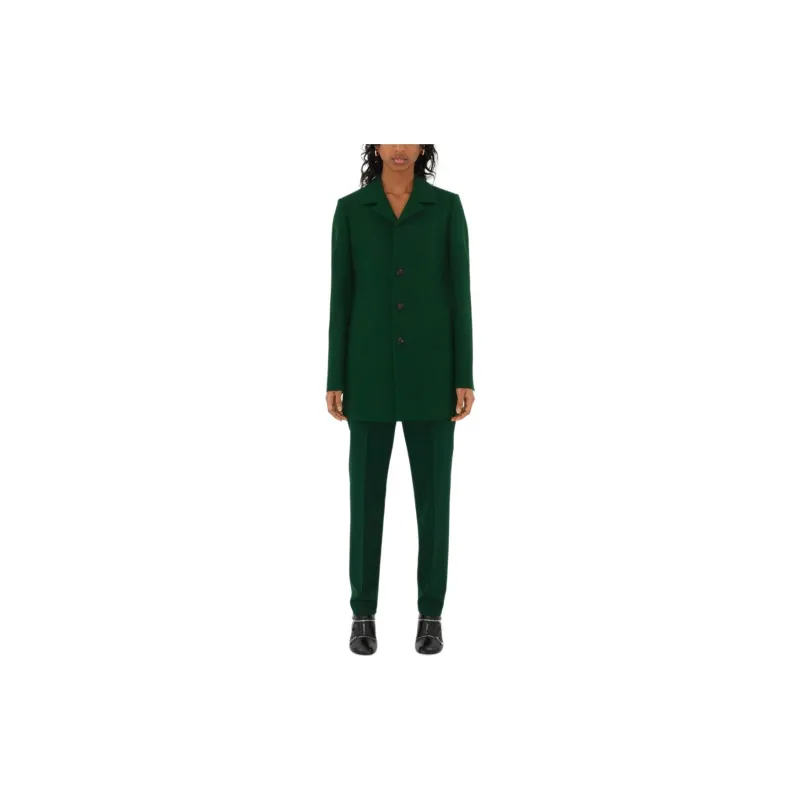 Burberry Wool Jacket Jackets Coats Women's Green-2