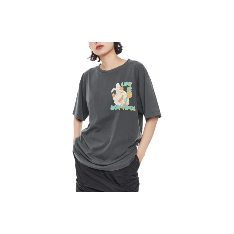 Disney X MOUSSY Disney/Disney Co-branded Model T-Shirts Women's-3