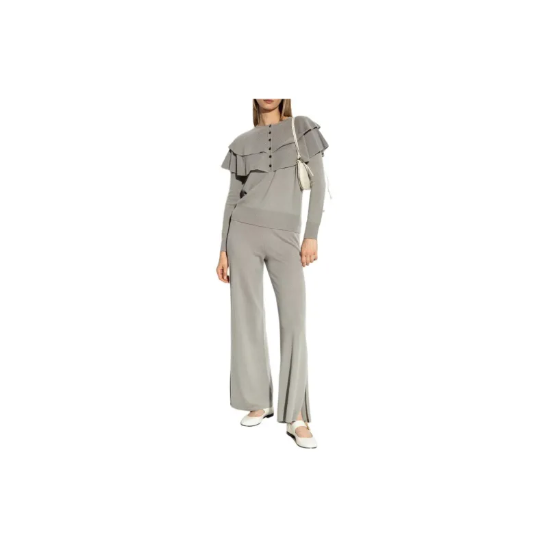 Lisa Yang Ruffled Button Knitwear-3