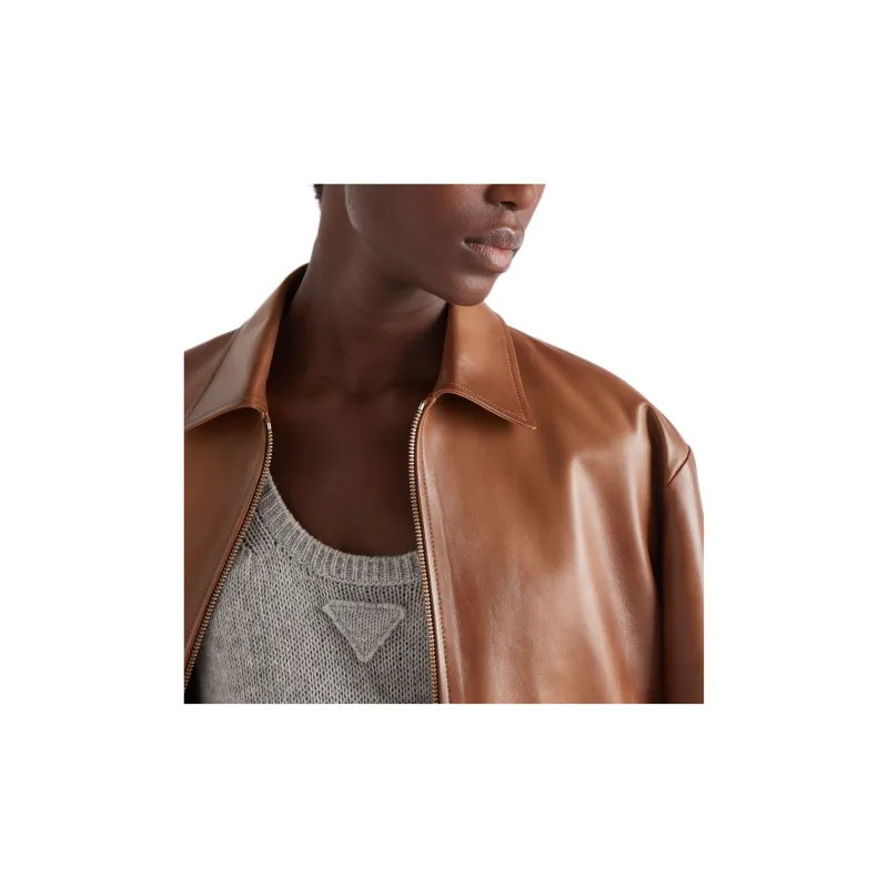PRADA Nappa leather Bomber Jacket-6