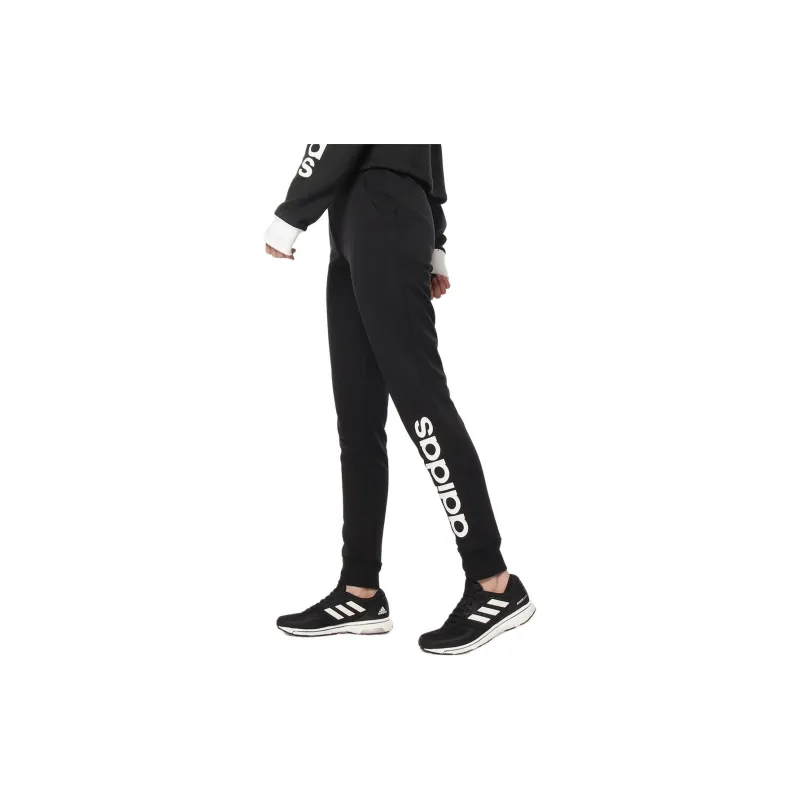 Adidas Knitted Sports Pants Women's Black-3