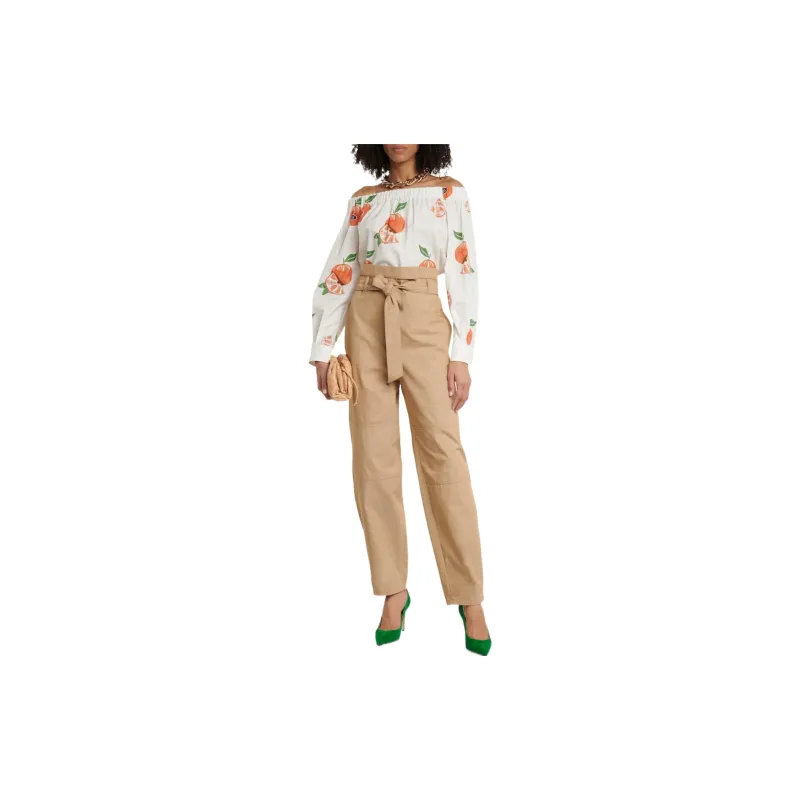 MaxMara Curacao Printed Off Shoulder Top-2