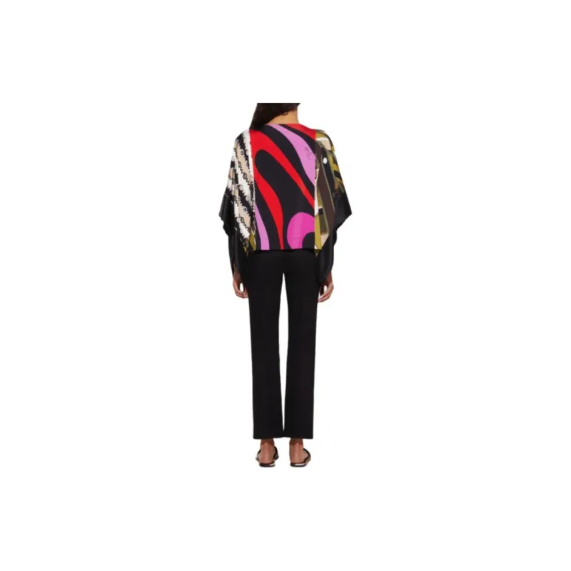 EMILIO PUCCI Patchwork print Kaftan Top-2