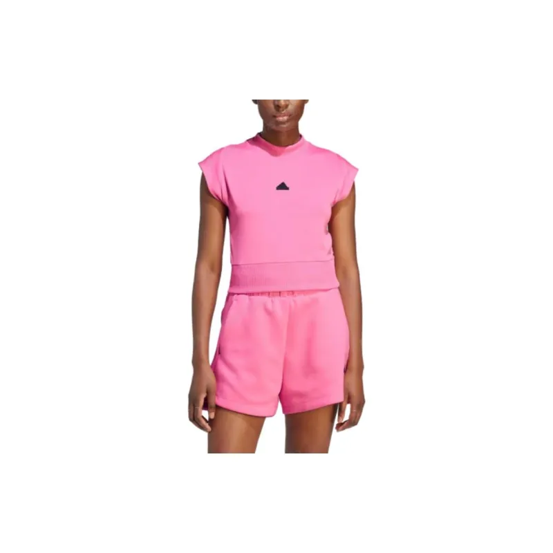 Adidas Z.N.E. Collection Crop Tops Women's Pink-2
