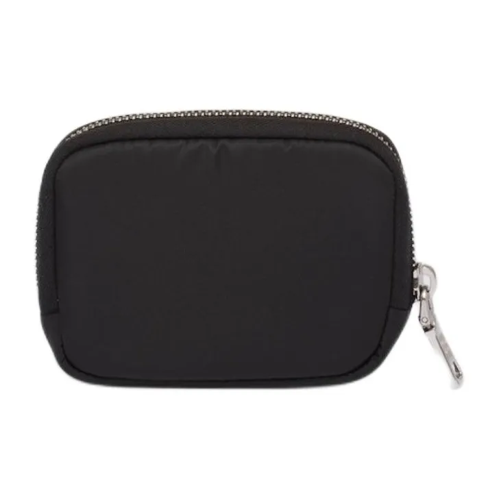 PRADA Fabric Wallet Small Size Women's Black-2