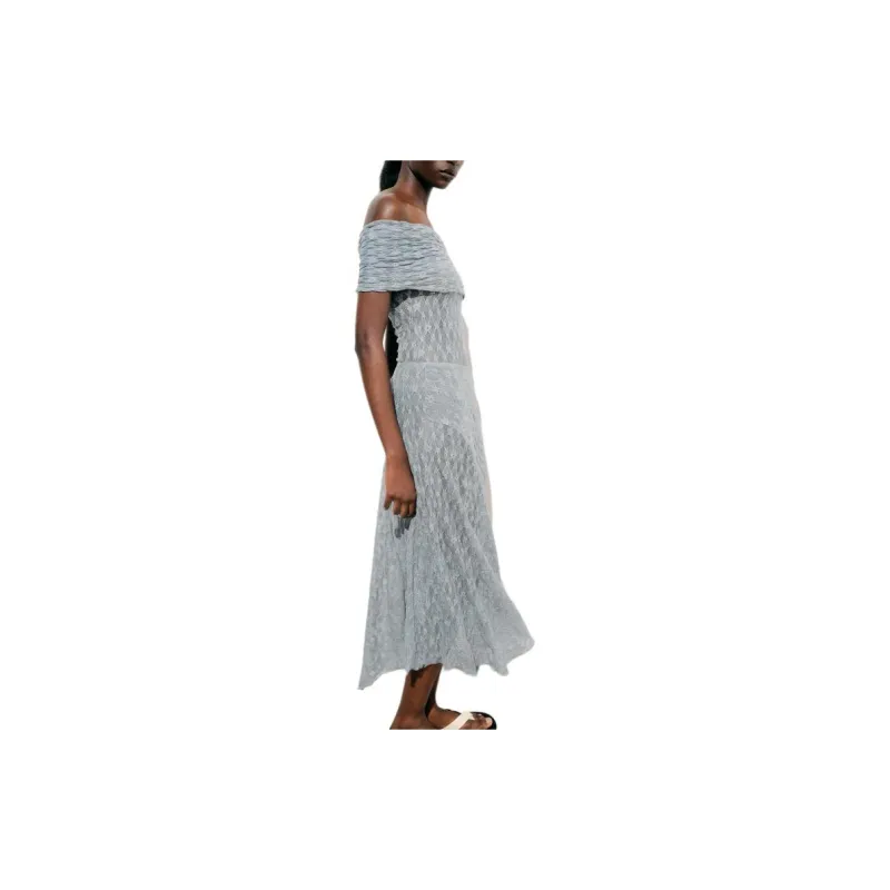 ZARA Jumpsuit Women's Blue/Gray-2