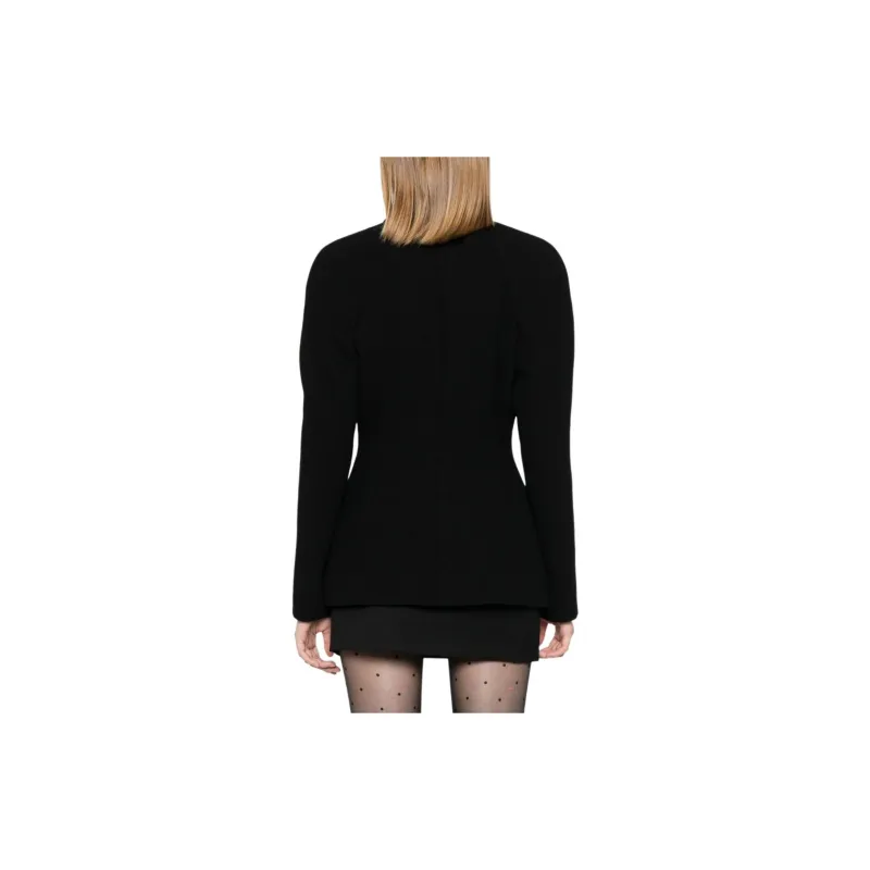 VERSACE Crepe Double Breasted Blazer-2