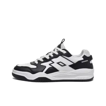 LOTTO Anti Slip Wear Resistant Low Top Skateboard Shoes Women's Black White