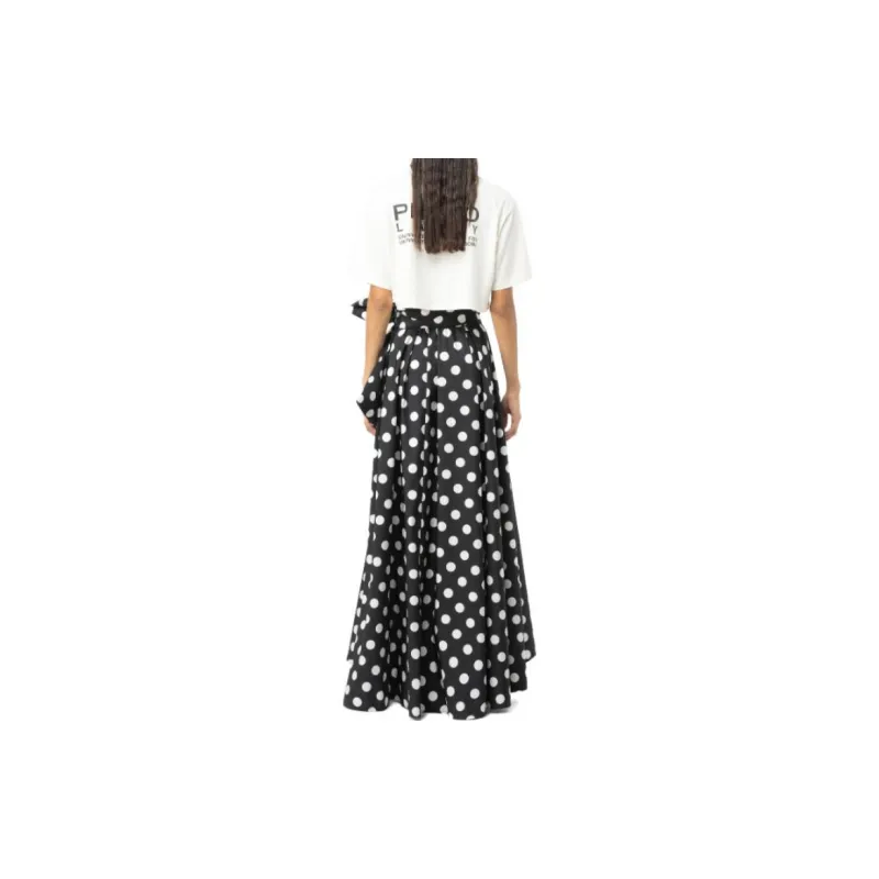 PINKO FW23 Crop Top Pinko Lady T-Shirt Women's White-5