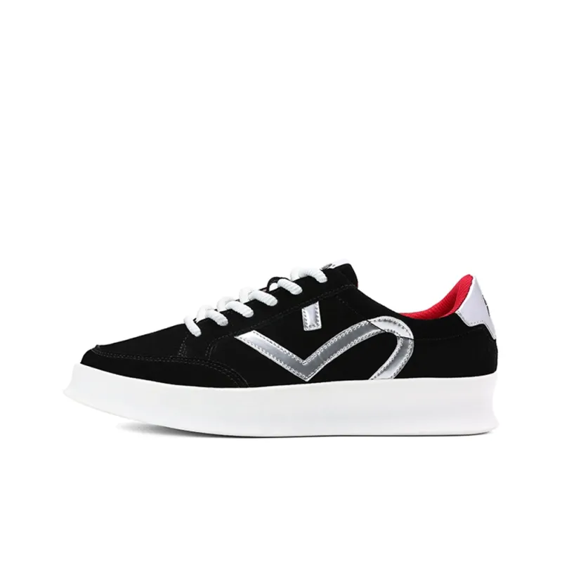 Road Mate Slip Resistant Cushioning Wear Resistant Low Top Skateboard Shoes Men's Black-0