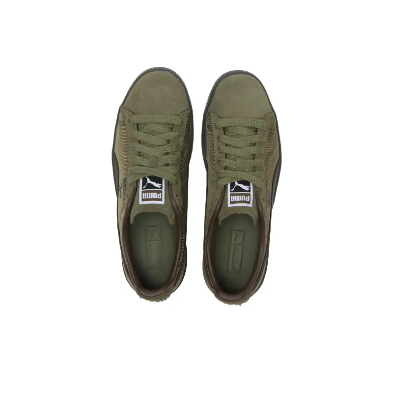 PUMA Clyde Soph Anti Slip Wear Resistant Low Top Skateboard Shoes Unisex Green-3