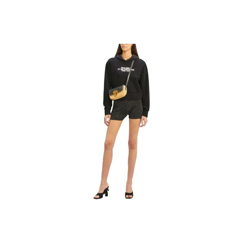 PALM ANGELS Logo Detailed Hoodie-1