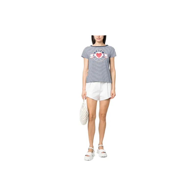 LOVE MOSCHINO T Shirts Women's Marine Blue-1