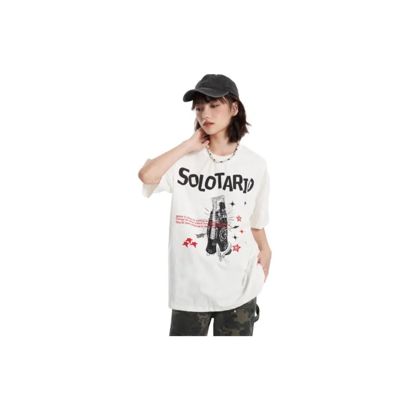 SOLOTARIO T Shirts Unisex White-1