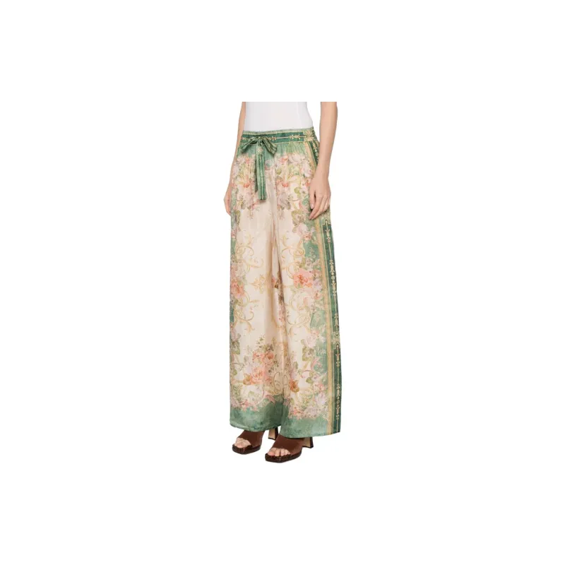Zimmermann August Drawstring Silk Wide-leg Trousers-3