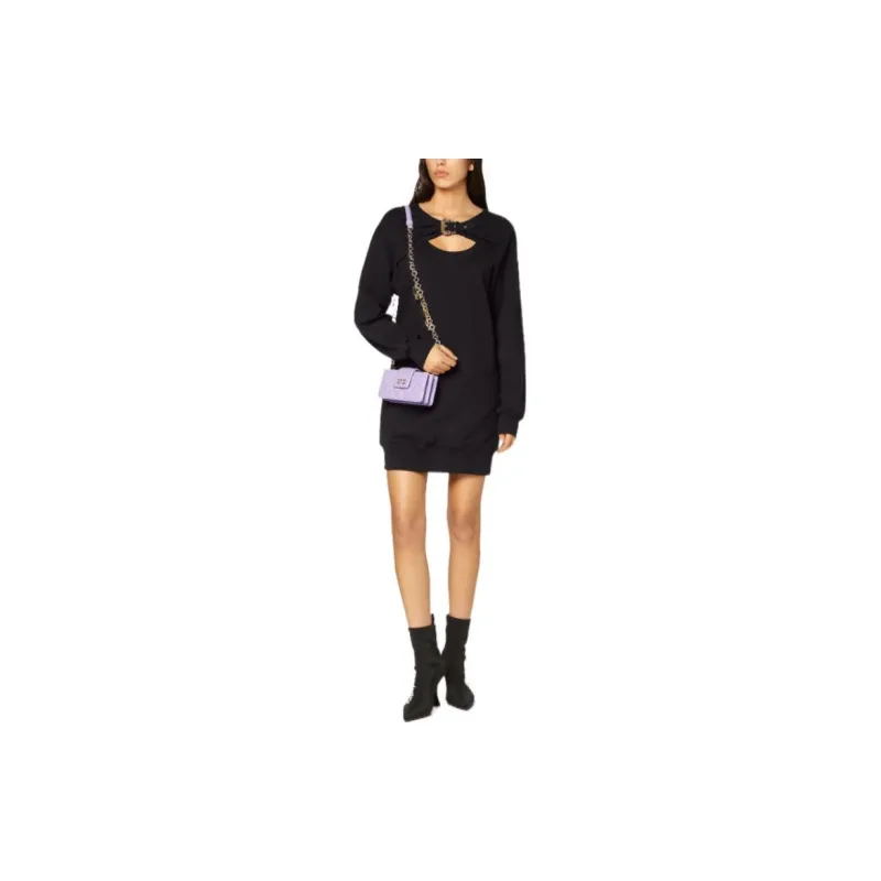 VERSACE JEANS COUTURE Buckled Long Sleeved Dress-1