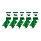 5-Pack Green and White