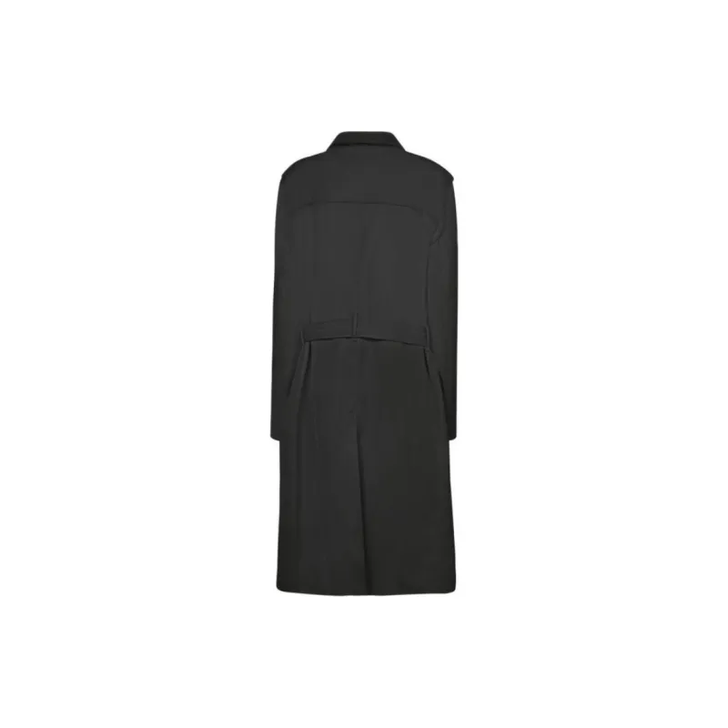 HERNO Double Breasted Gabardine Trench Coat-1