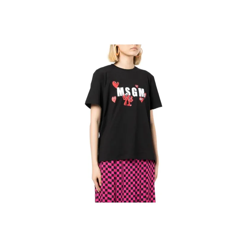 MSGM T Shirts Women's Black-1