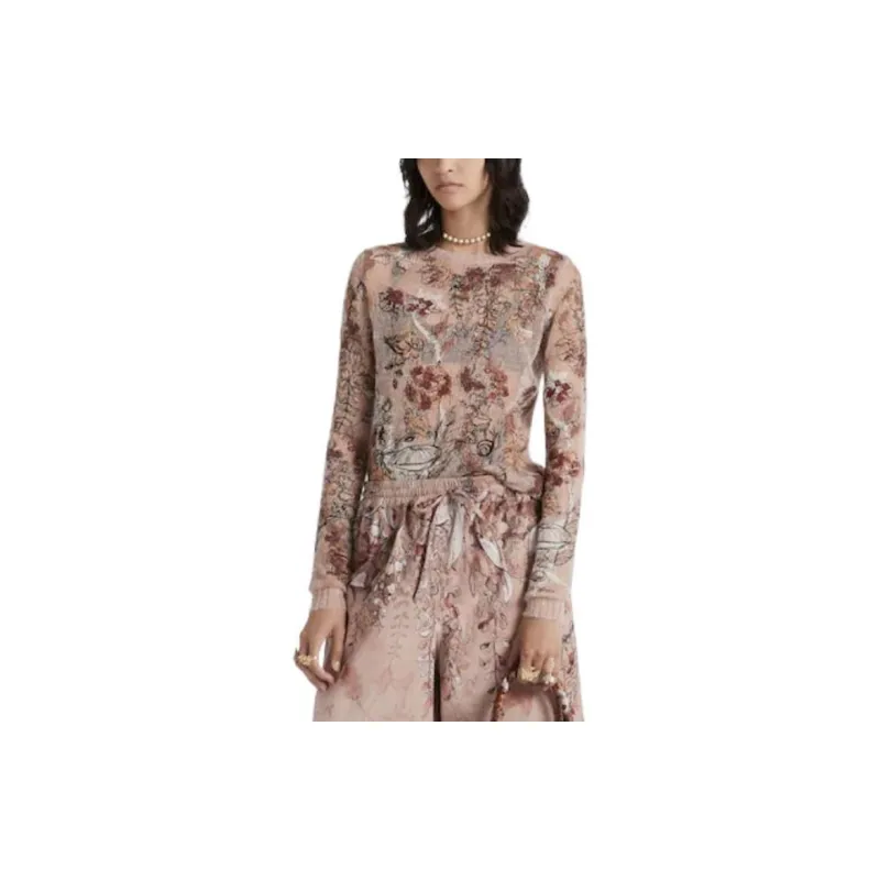 DIOR SS23 Chinese New Year Knitwear Women's Rose Pink-5
