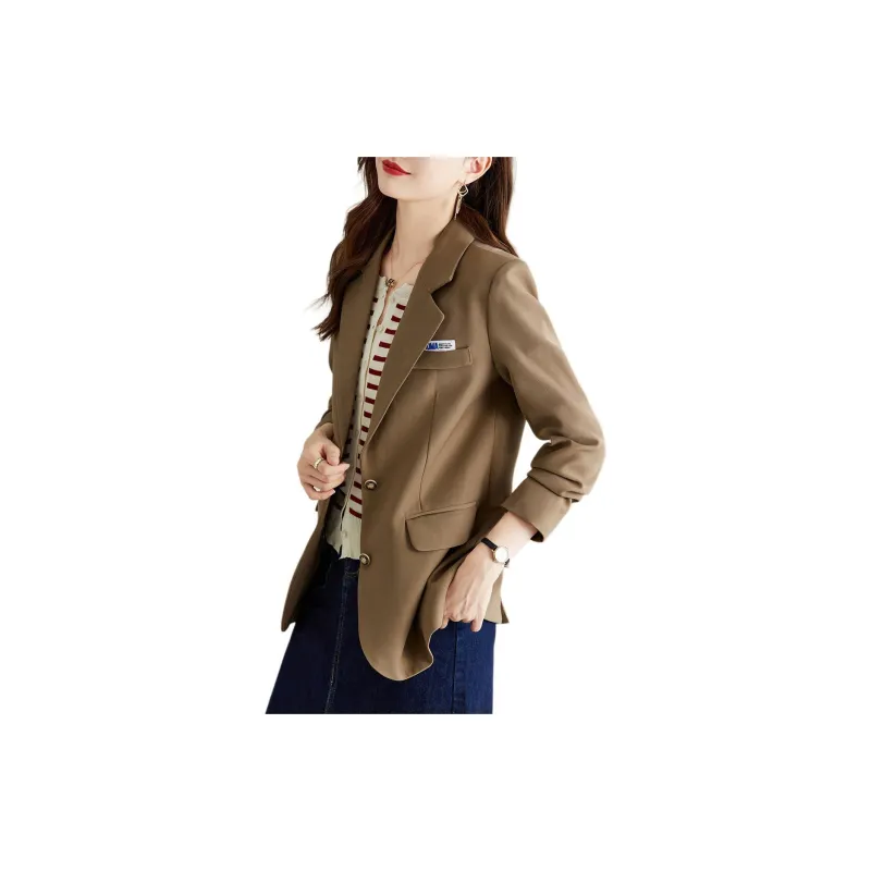 TERRE BLEUE Business Suit Women's Dark Coffee-4