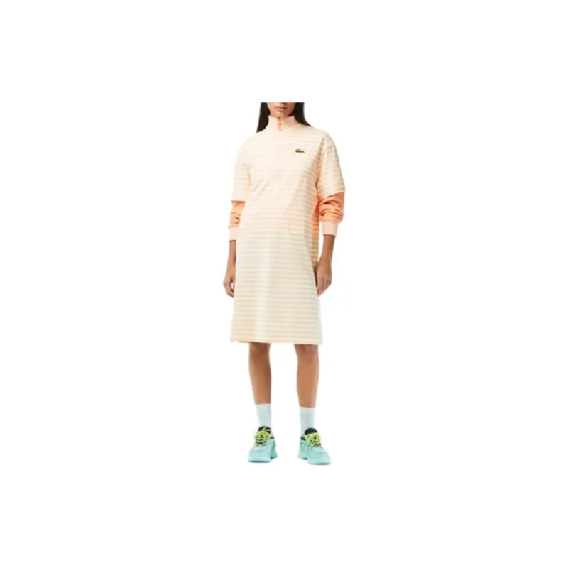 LACOSTE Short-Sleeved Dresses Women's Yellow-1