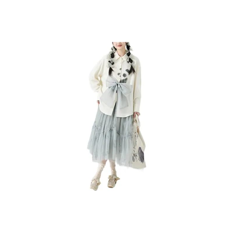ZIHAN Shirts Women's Beige-3