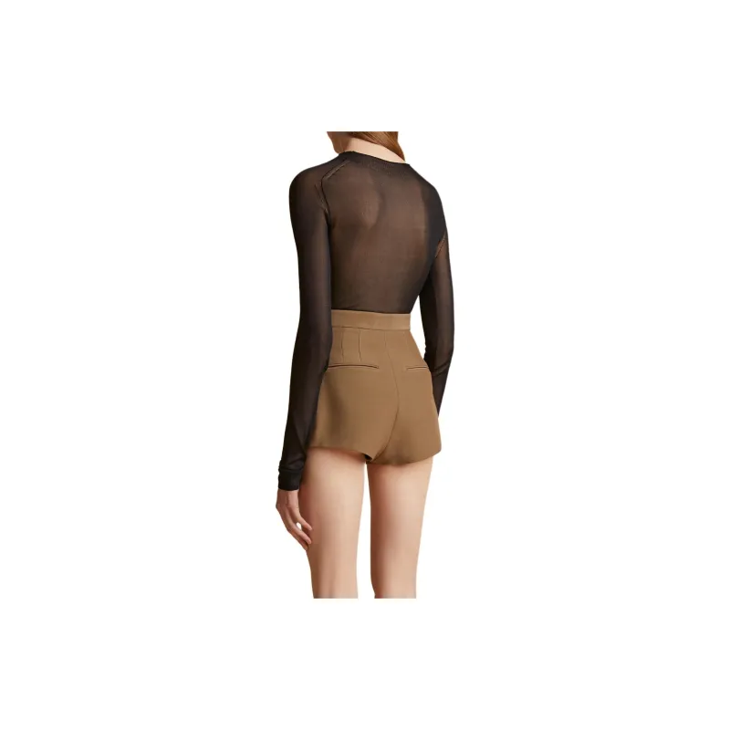 KHAITE PF24 THE ENZO BODYSUIT Jumpsuit Women's BLACK/Black-1