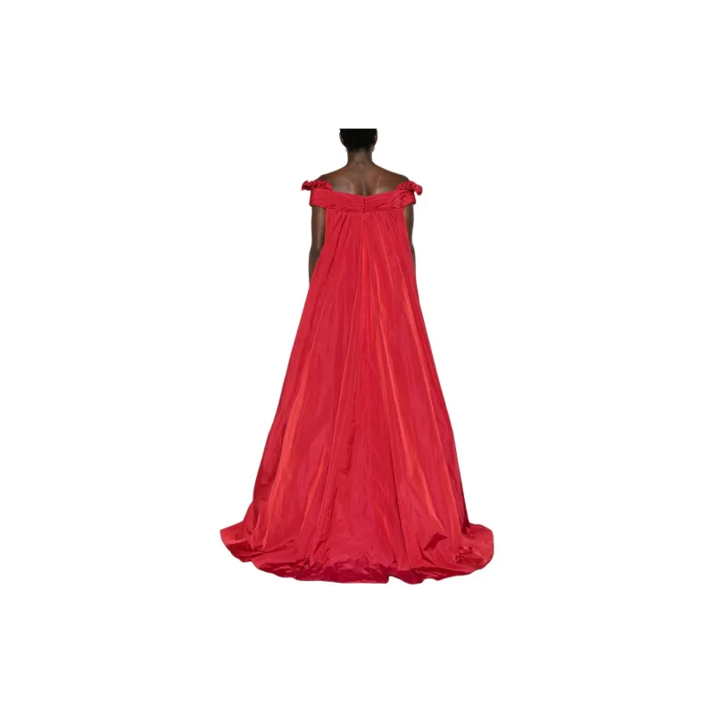 ELIE SAAB Cape effect Taffeta Gown-2