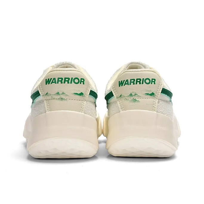 Warrior Sky Power Fashion Canvas Shoes Skateboard Shoes Unisex Ecru/Green-3