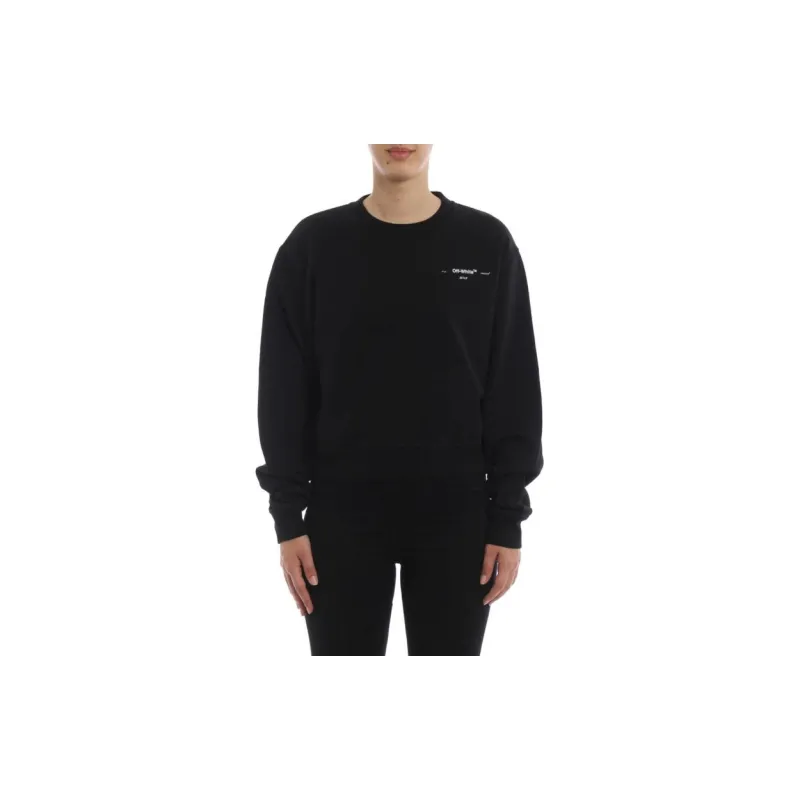 OFF WHITE Sweatshirt Regular Fit Women's Black-2