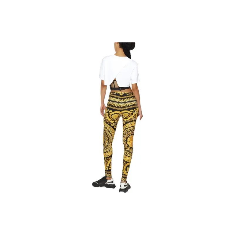 VERSACE Barocco Leggings 'Black/Gold'-6