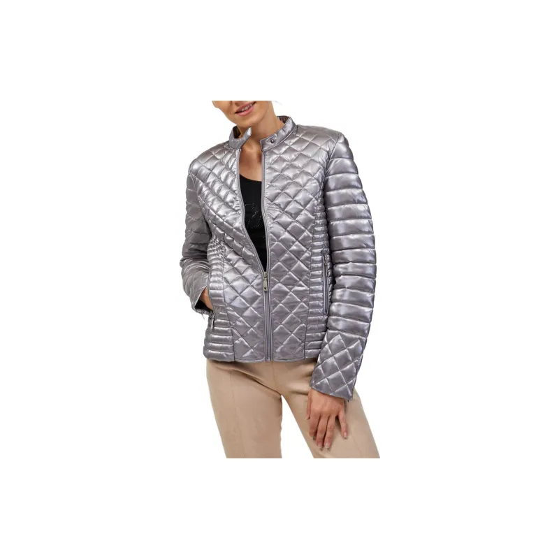 GUESS Jackets & Coats Women's Silver-2