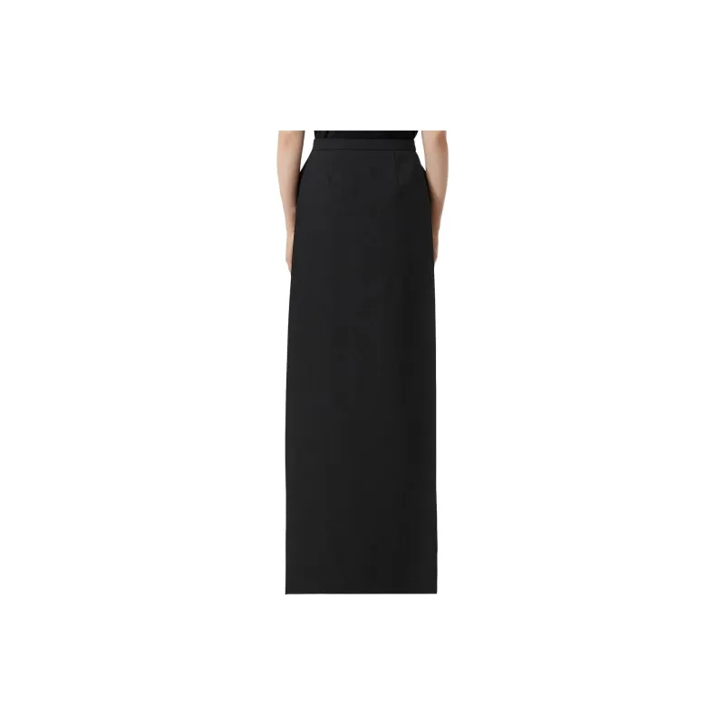 Burberry SS23 Casual Long Skirts Women's Black-2