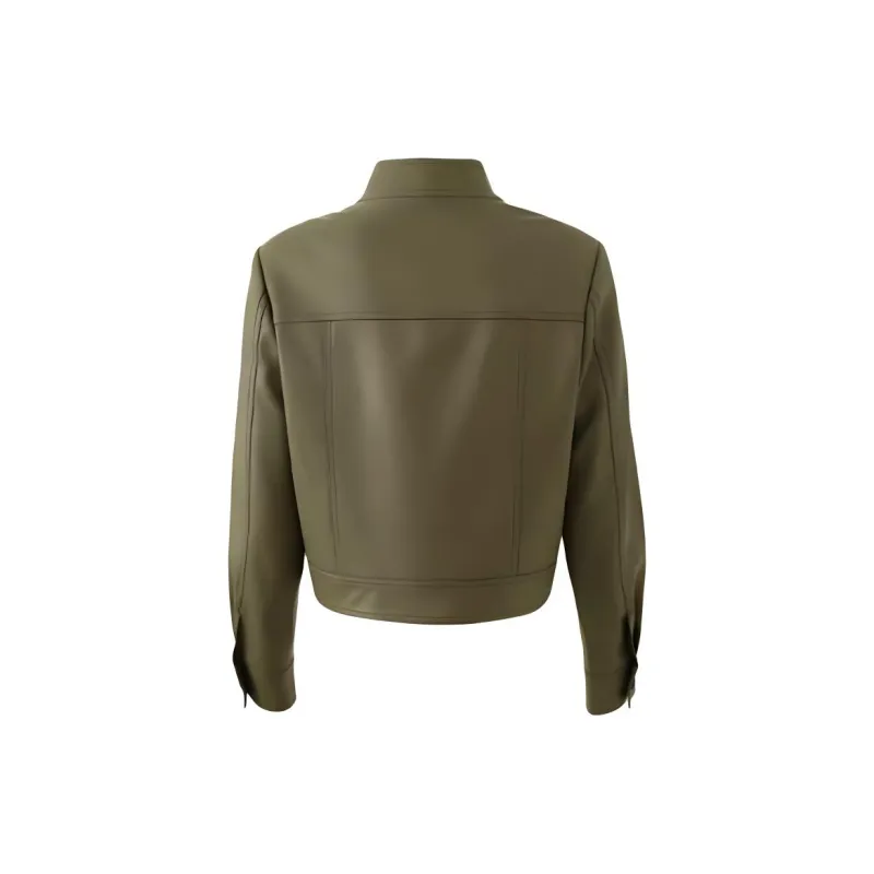 YALIDA Leather Jackets Women's-3
