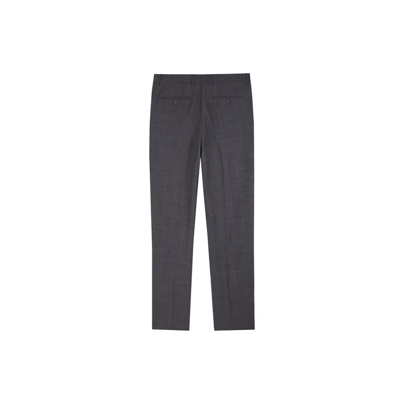 DIDIBOY Suit Trouser Men's Coffee Plaid-1