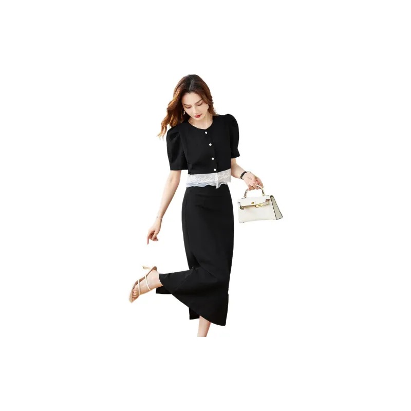 TERRE BLEUE Skirt Set Women's Black-2